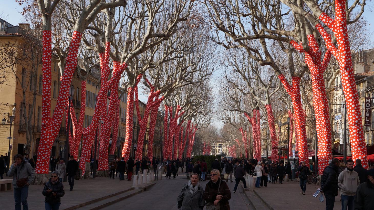 Opening of the Marseille area as European Cultural Capital: Cour Mirabeau, Aix-en-Provence, France, 2013